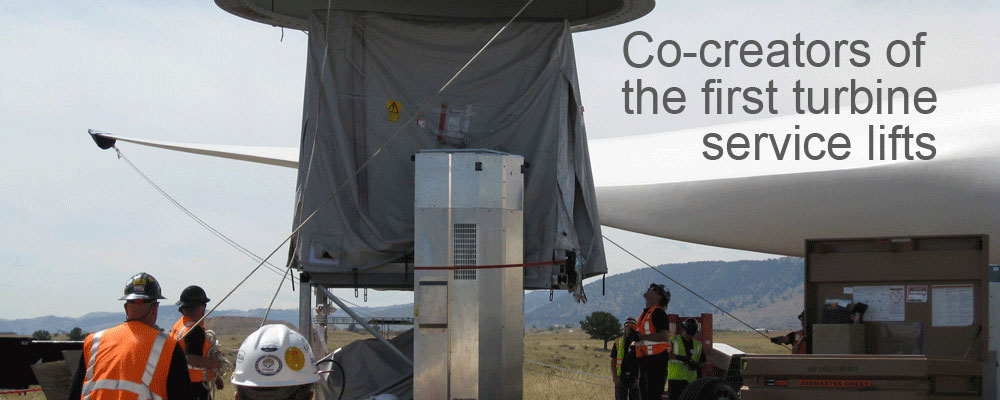 Co-creators of the first turbine service lifts